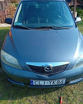 Mazda 2 cena 4500 przebieg: 201000, rok produkcji 2004 z Buk małe 121